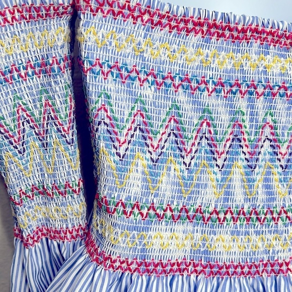 Rebellion Embroidered Off the Shoulder Retro Dress Size S - Picture 3 of 10